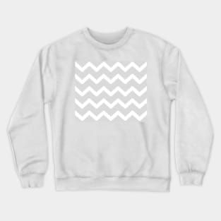 Zigzag geometric pattern - gray and white. Crewneck Sweatshirt